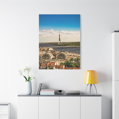 Riga TV Tower Matte Canvas, Stretched, 1.25"