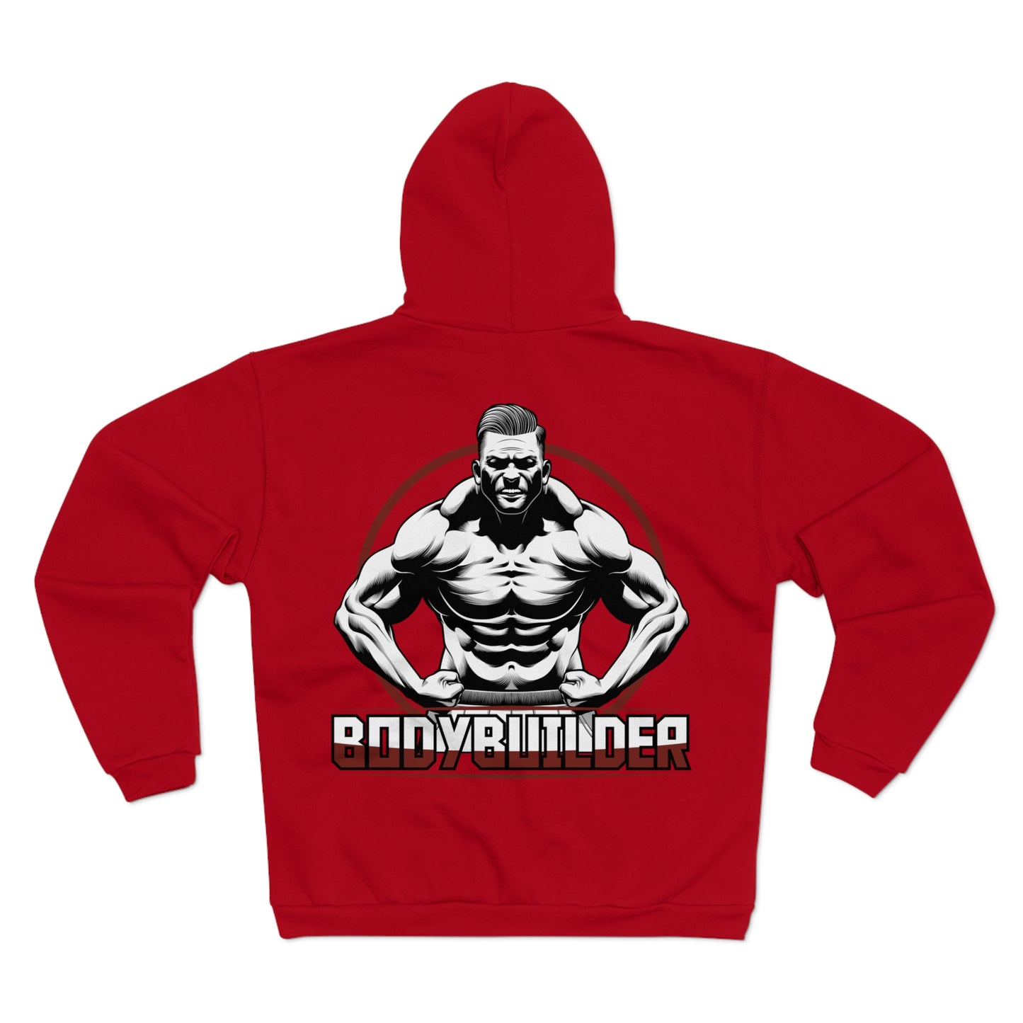 Motivational Bodybuilder Zip Hoodie for Fitness Enthusiasts