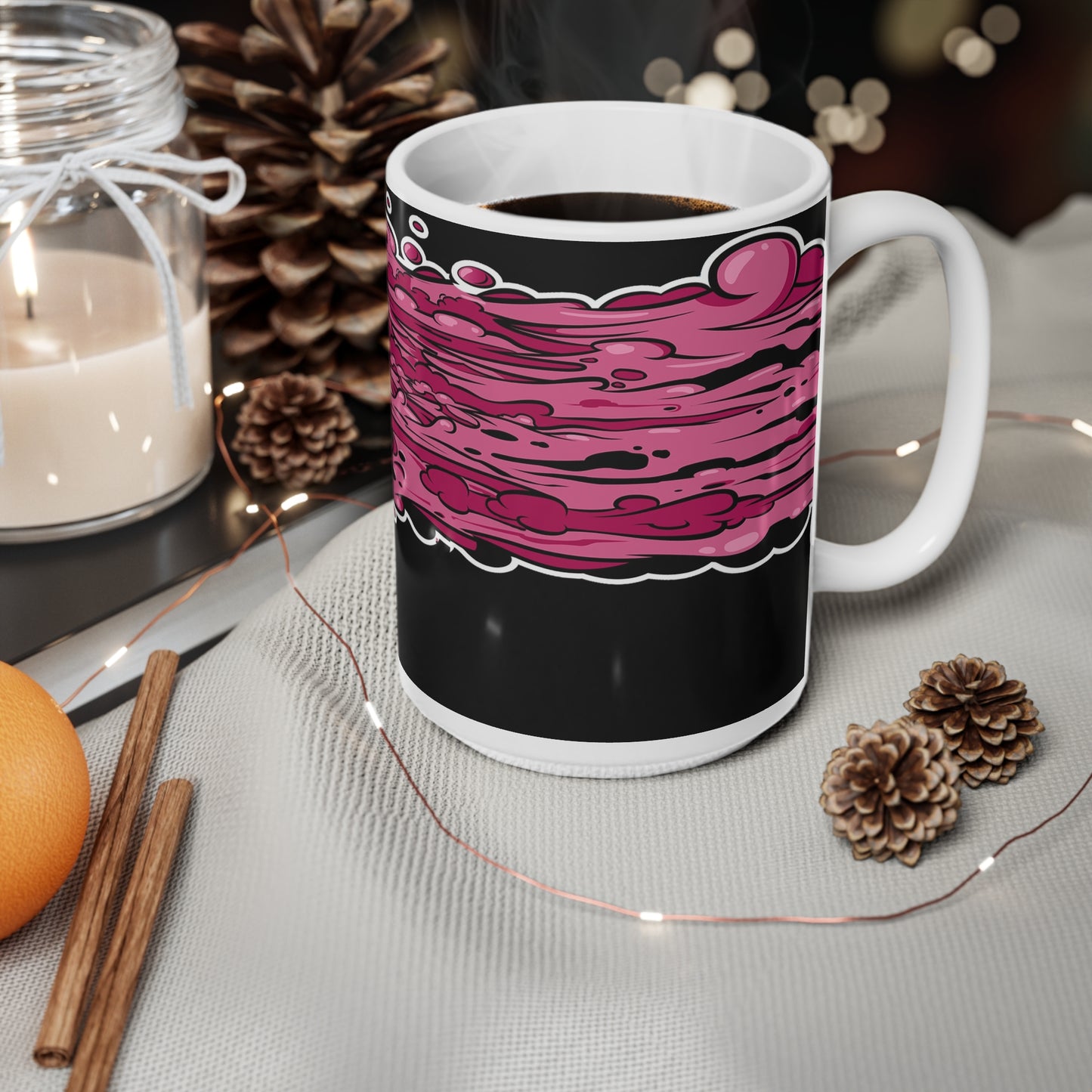 Edgy Skull Design Ceramic Coffee Cups - 11oz & 15oz