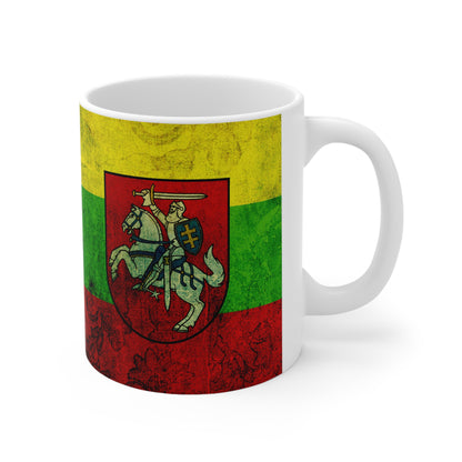 Lithuanian Flag Ceramic Coffee Mug - 11oz & 15oz