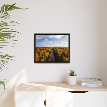 Somewhere In Lithuania Matte Canvas, Framed (Multi-color)