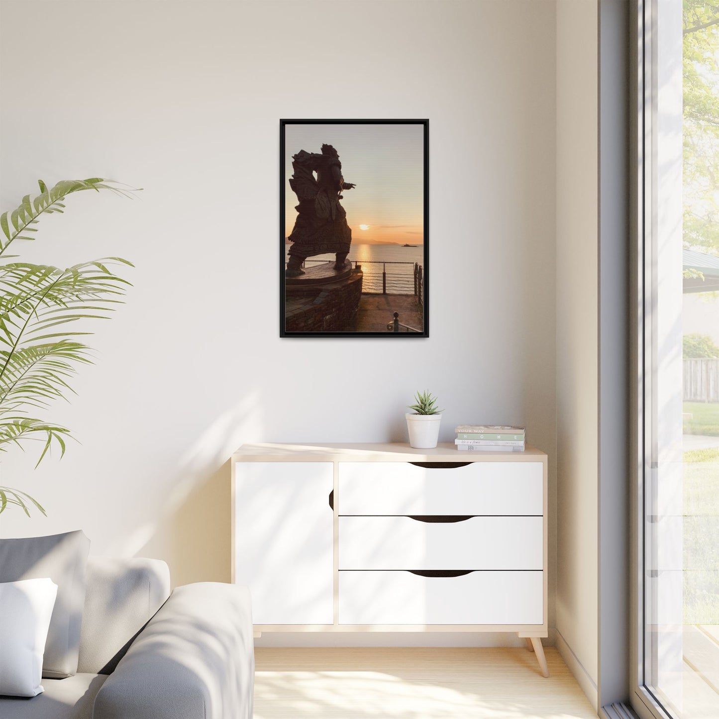 Fenit Matte Canvas, Framed (Multi-color)