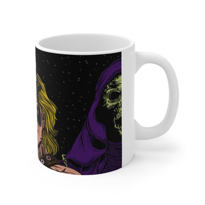 Epic Battle Ceramic Coffee Mug - 11oz & 15oz | Perfect for Warrior Enthusiasts & Gift for Comic Fans