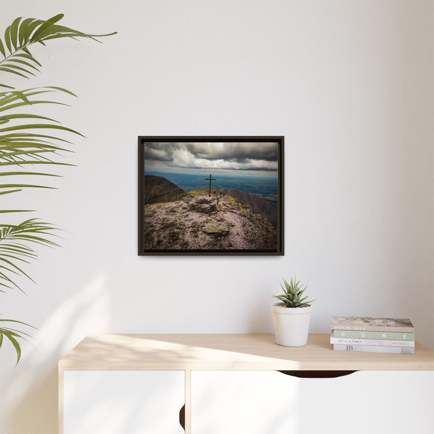 Carrauntoohil Summit Matte Canvas, Framed (Multi-color)