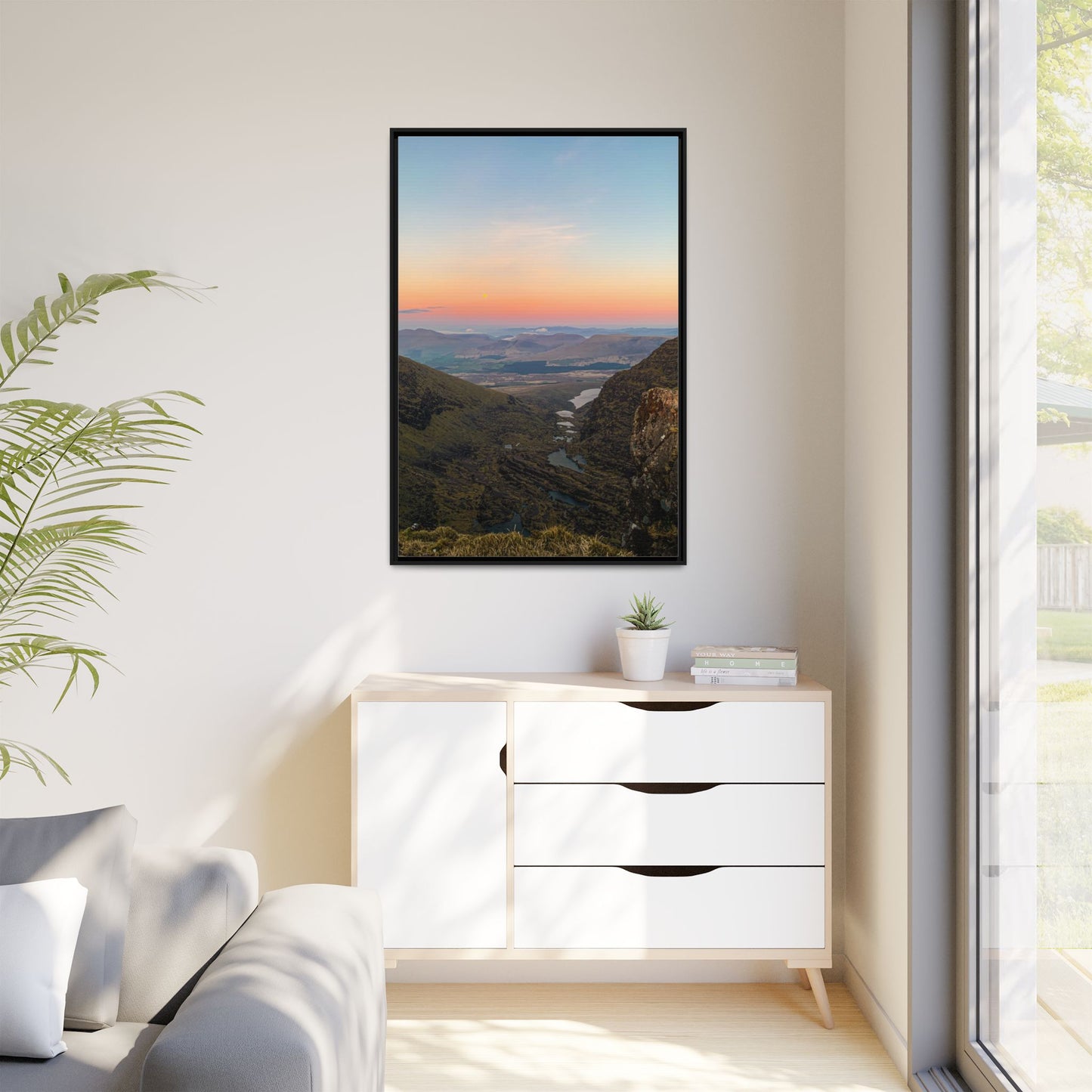 On The Way To Mount Brandon Matte Canvas, Framed (Multi-color)