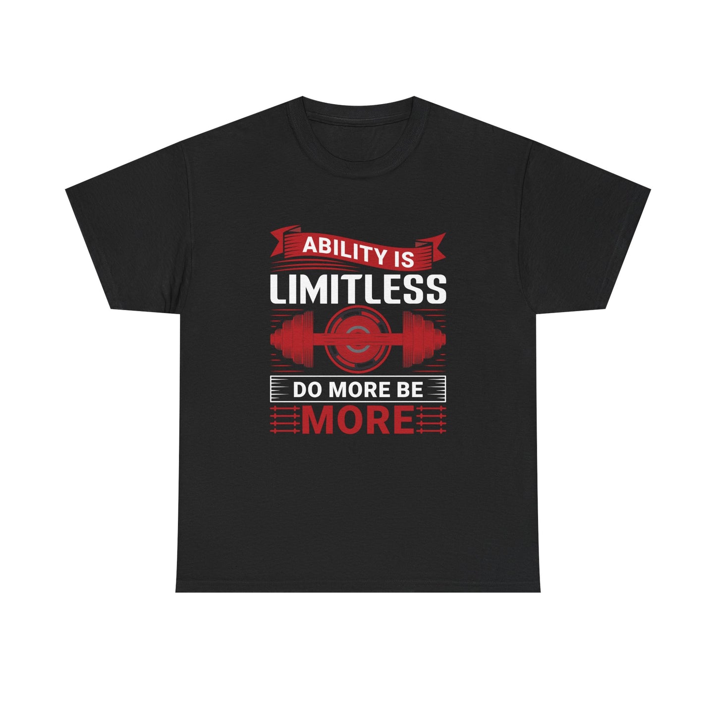 Limitless Ability Unisex Heavy Cotton Tee - Motivational Fitness Shirt