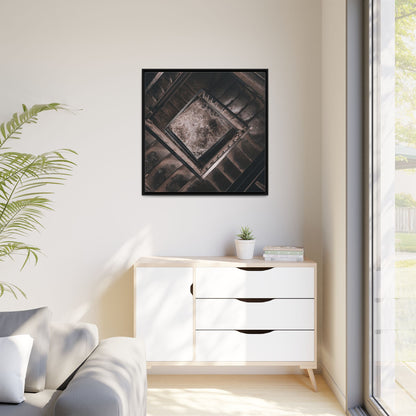 Stairs To Demon World Matte Canvas, Framed (Multi-color)