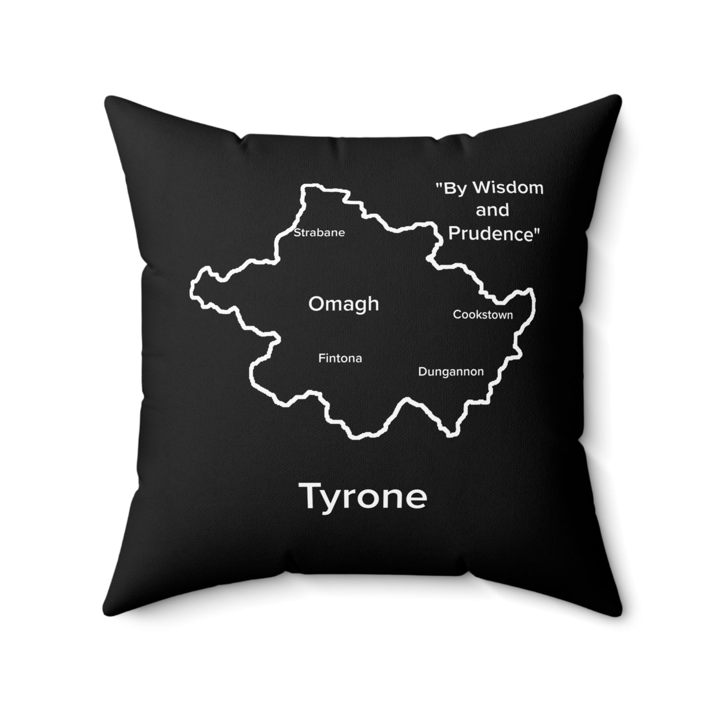 Tyrone Spun Polyester Square Pillow Black Edition 4 Sizes