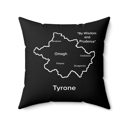 Tyrone Spun Polyester Square Pillow Black Edition 4 Sizes