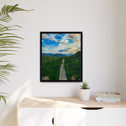 Torc Mountain Trail Matte Canvas, Framed (Multi-color)