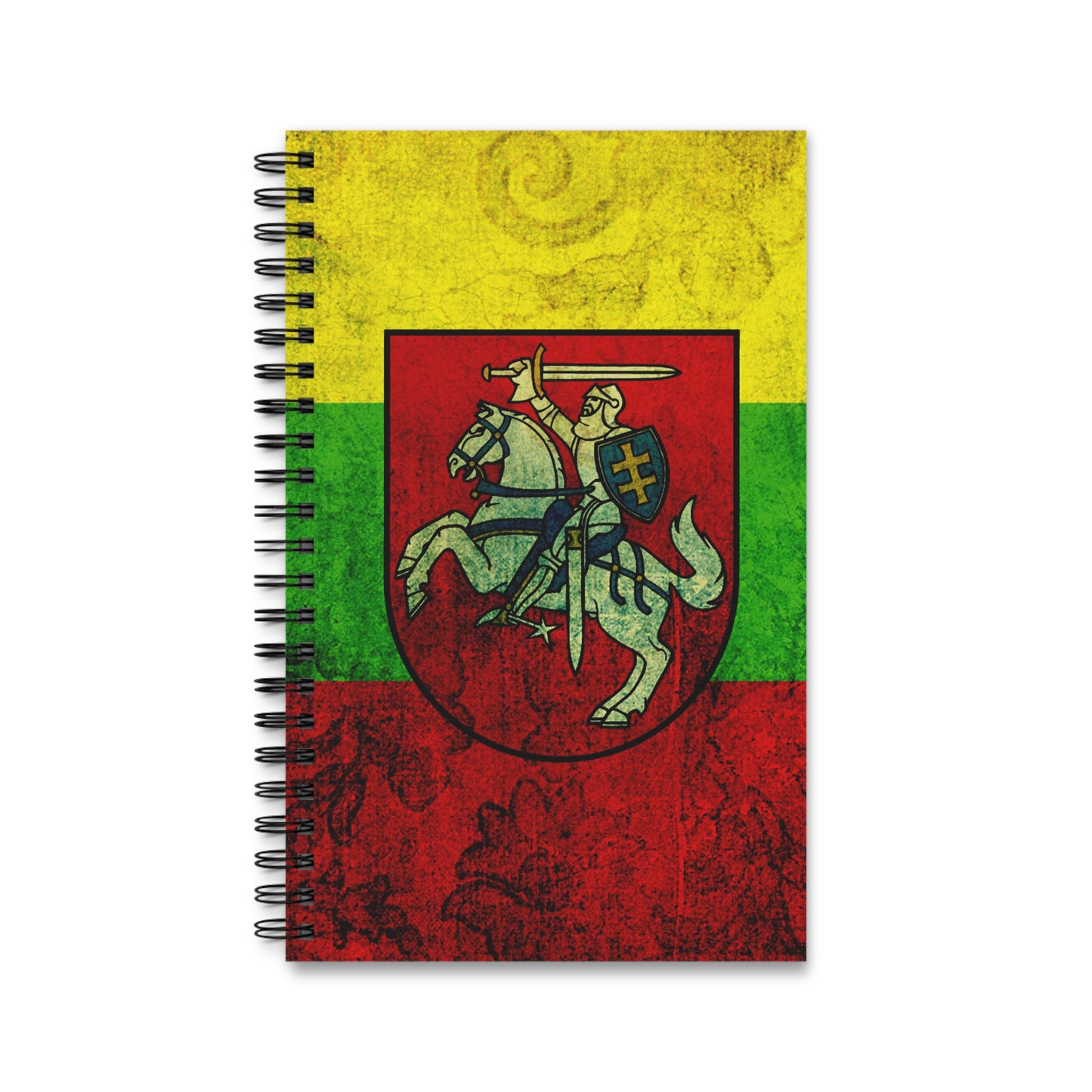Lithuanian Flag Spiral Journal - Warrior Design, Perfect for Memoirs & Gifts