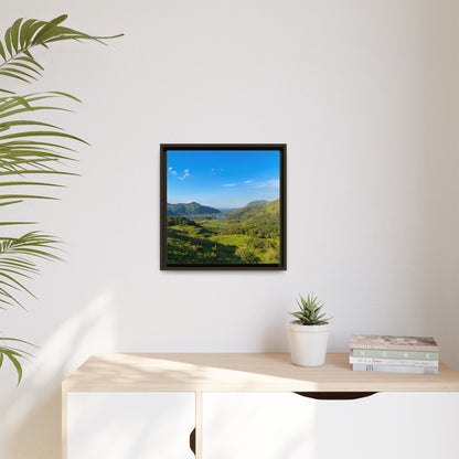 Beautiful Ladies View Matte Canvas, Framed (Multi-color)