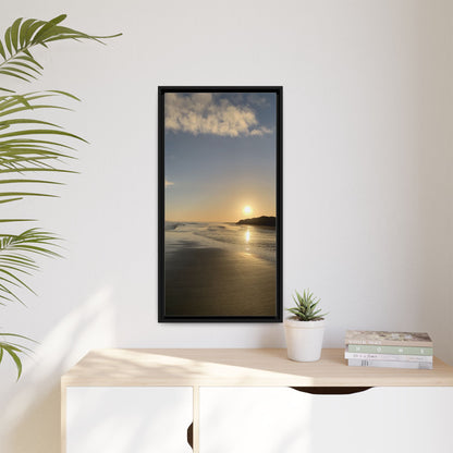 Sunset Matte Canvas, Framed (Multi-color)