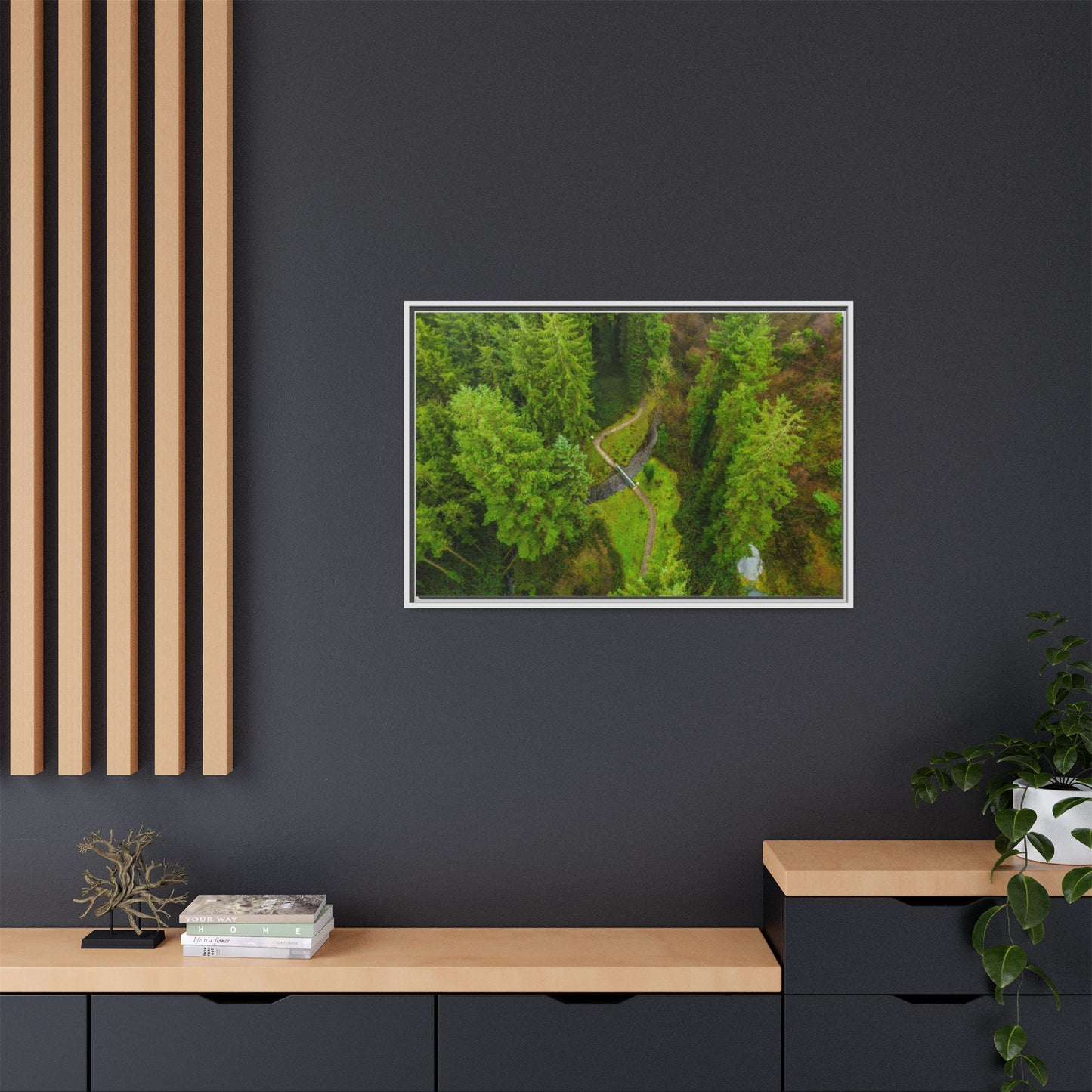 Glanageenty Forest Matte Canvas, Framed (Multi-color)