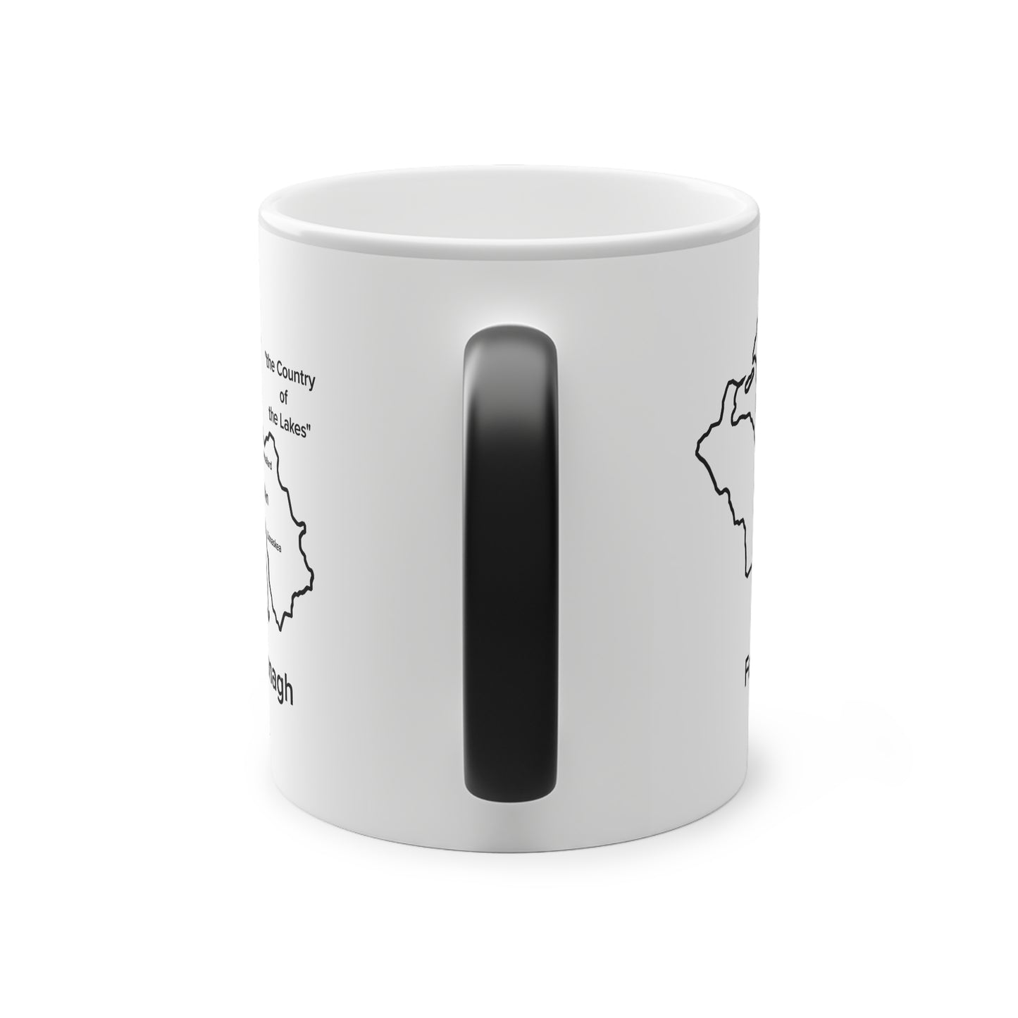 Fermanagh Magic Mug: Color - Changing Coffee Cup with Artistic Map Design