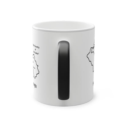 Fermanagh Magic Mug: Color - Changing Coffee Cup with Artistic Map Design