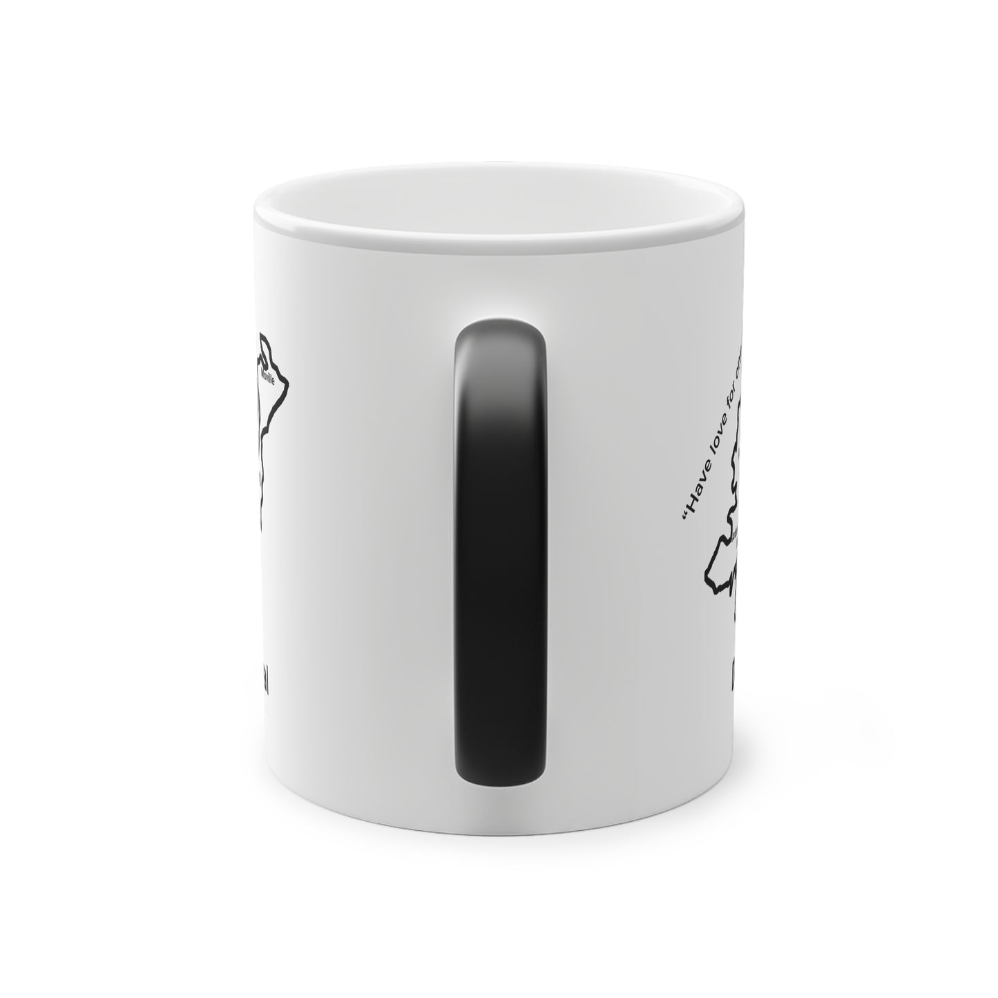 Donegal Magic Mug: Color - Changing Coffee Cup with Artistic Map Design