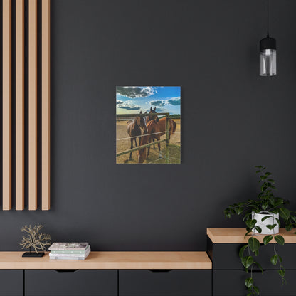 Horses Matte Canvas, Stretched, 1.25"