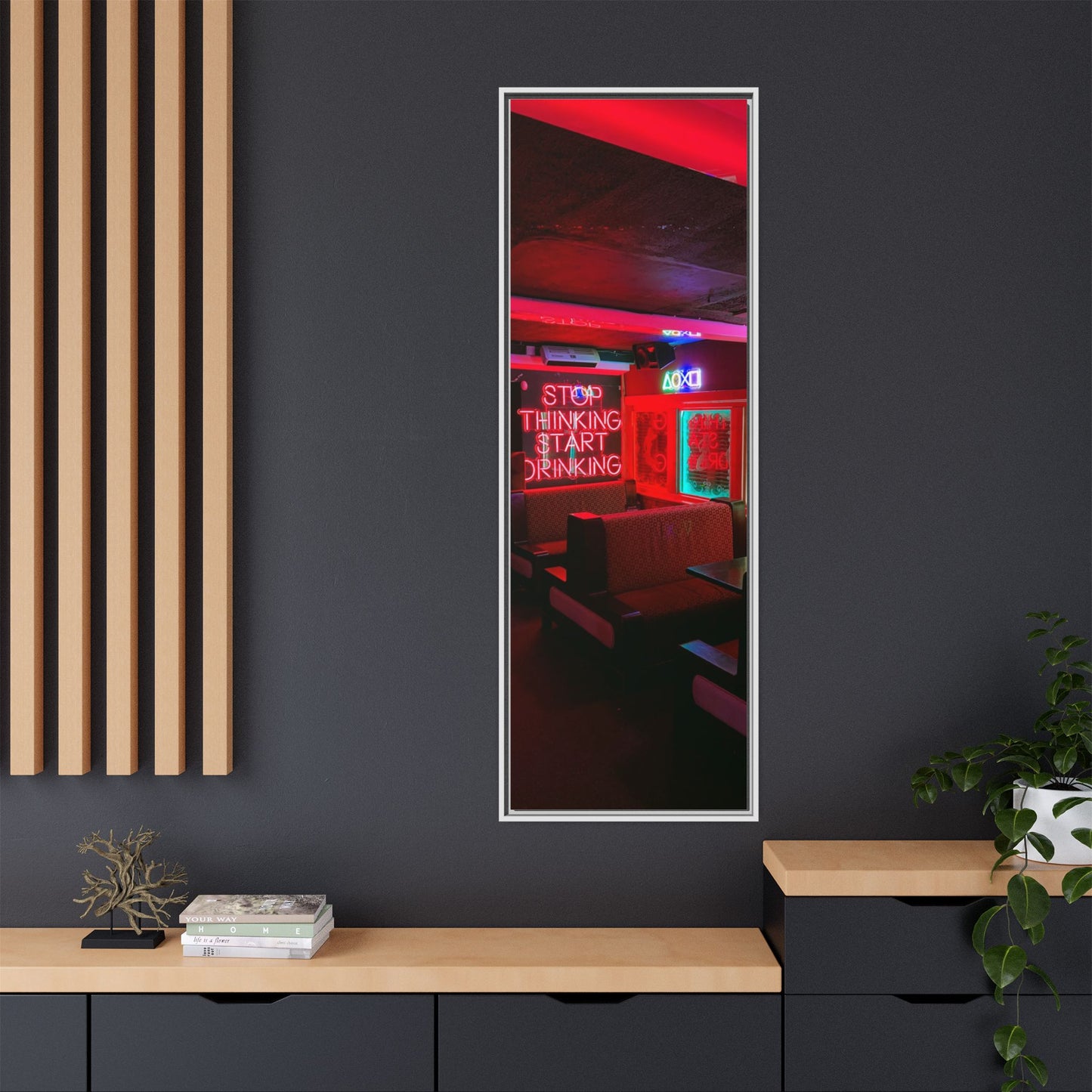 The Mermaids Night Club Matte Canvas, Framed (Multi-color)