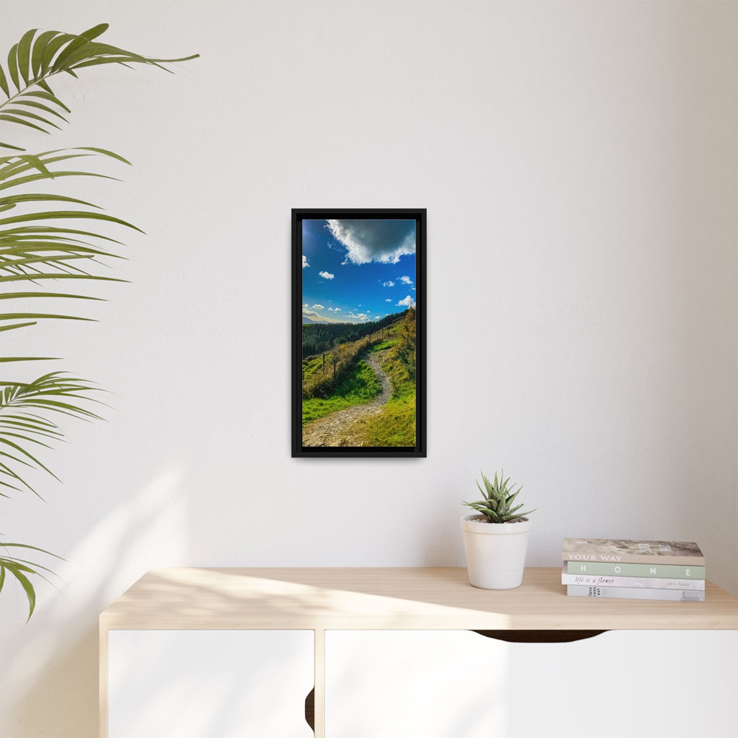 Glanageenty Forest Trail Matte Canvas, Framed (Multi-color)