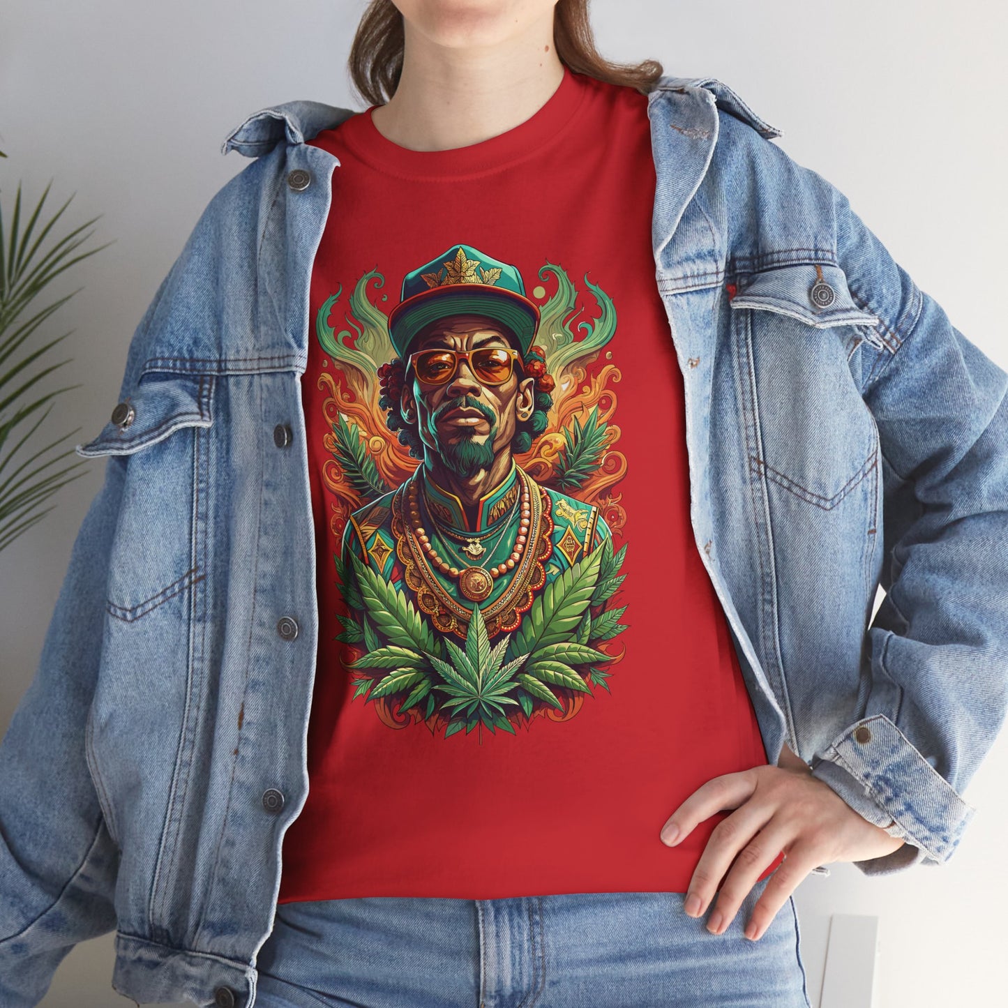Reggae Lion Tee — Rasta Portrait Graphic T-Shirt