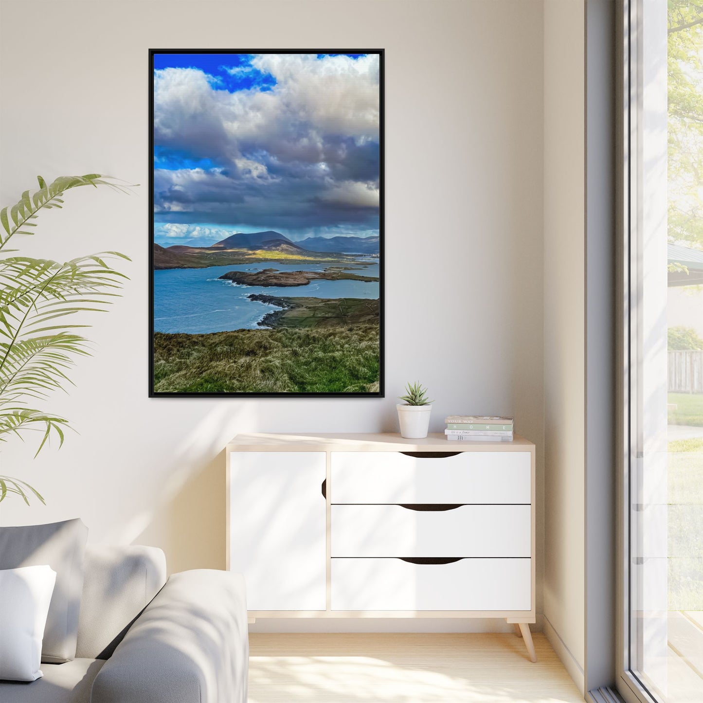 Unknown Mountain Matte Canvas, Framed (Multi-color)