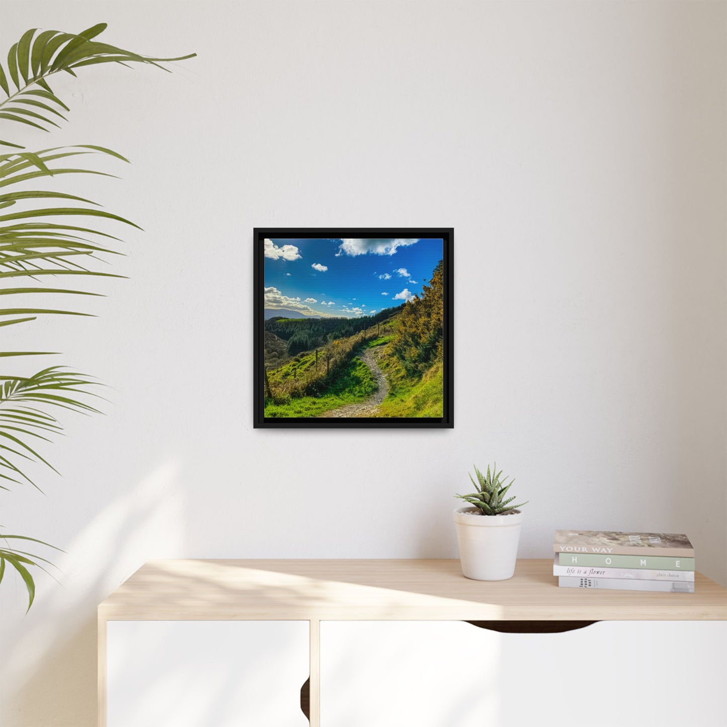 Glanageenty Forest Trail Matte Canvas, Framed (Multi-color)