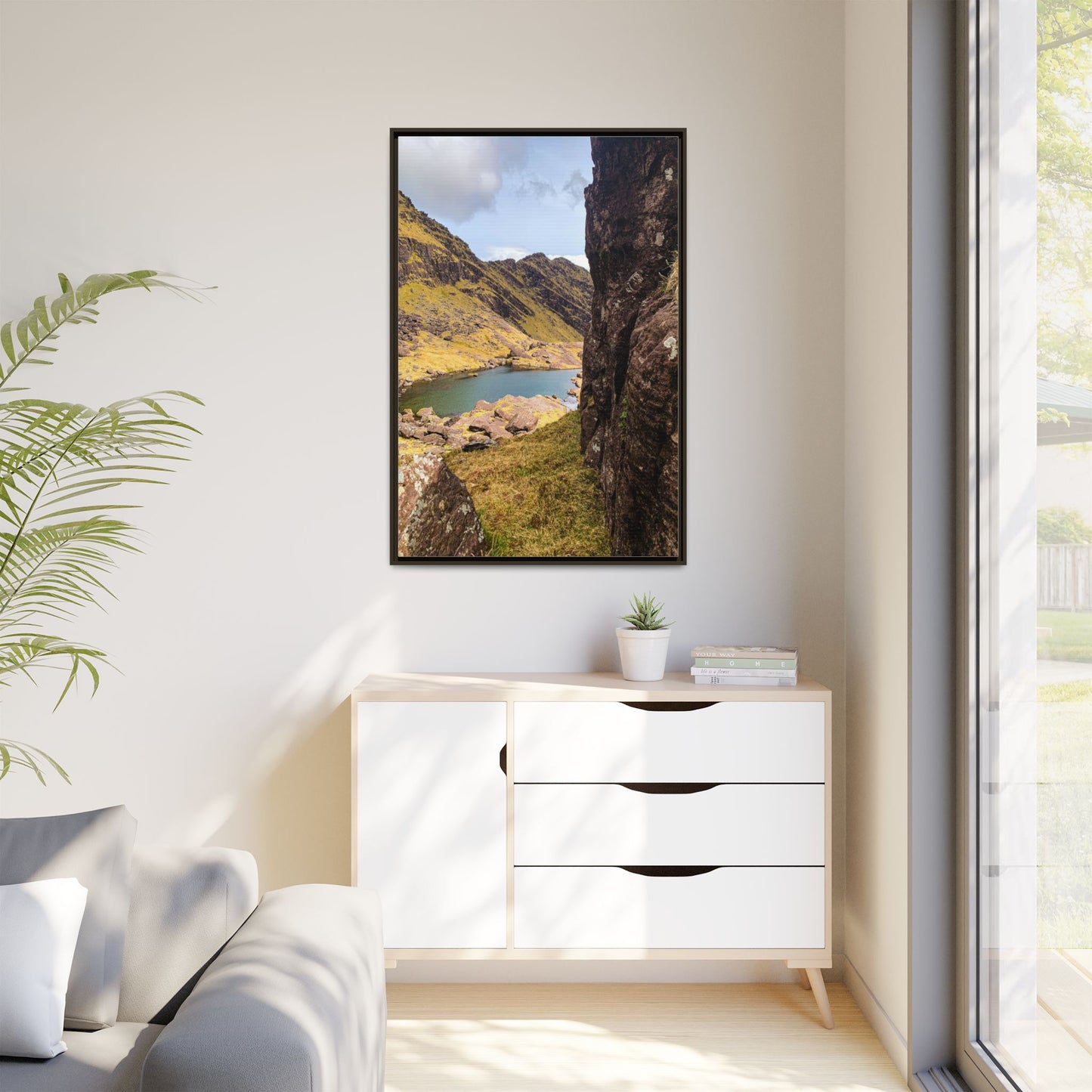 Mount Brandon Valley Matte Canvas, Framed (Multi-color)