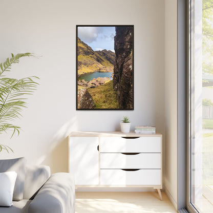 Mount Brandon Valley Matte Canvas, Framed (Multi-color)