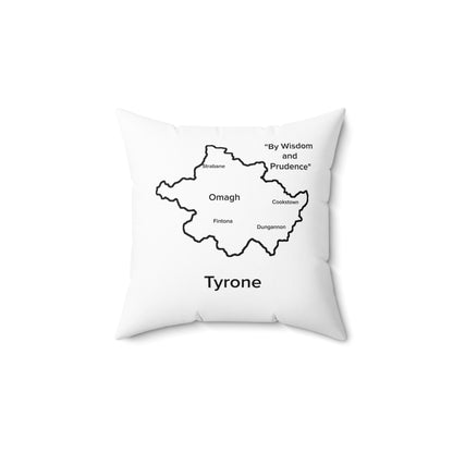 Tyrone Spun Polyester Square Pillow White Edition 4 Sizes