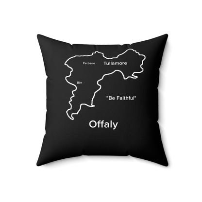 Offaly Spun Polyester Square Pillow Black Edition 4 Sizes