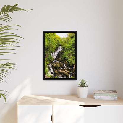 Torc Waterfall Matte Canvas, Framed (Multi-color)