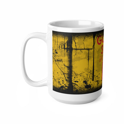Vintage Golden Shell Motor Oil Mug - 11oz & 15oz Ceramic Coffee Cups