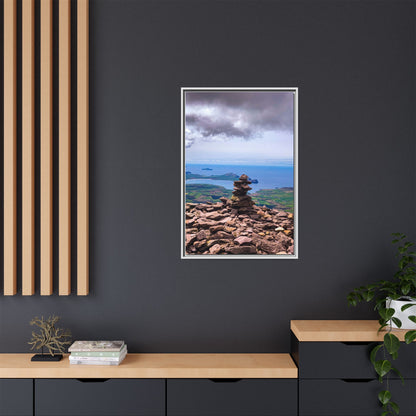 Mount Brandon Top Matte Canvas, Framed (Multi-color)