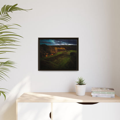 Listowel Town Park Matte Canvas, Framed (Multi-color)