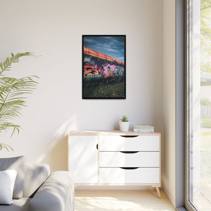 Night Train Matte Canvas, Framed (Multi-color)