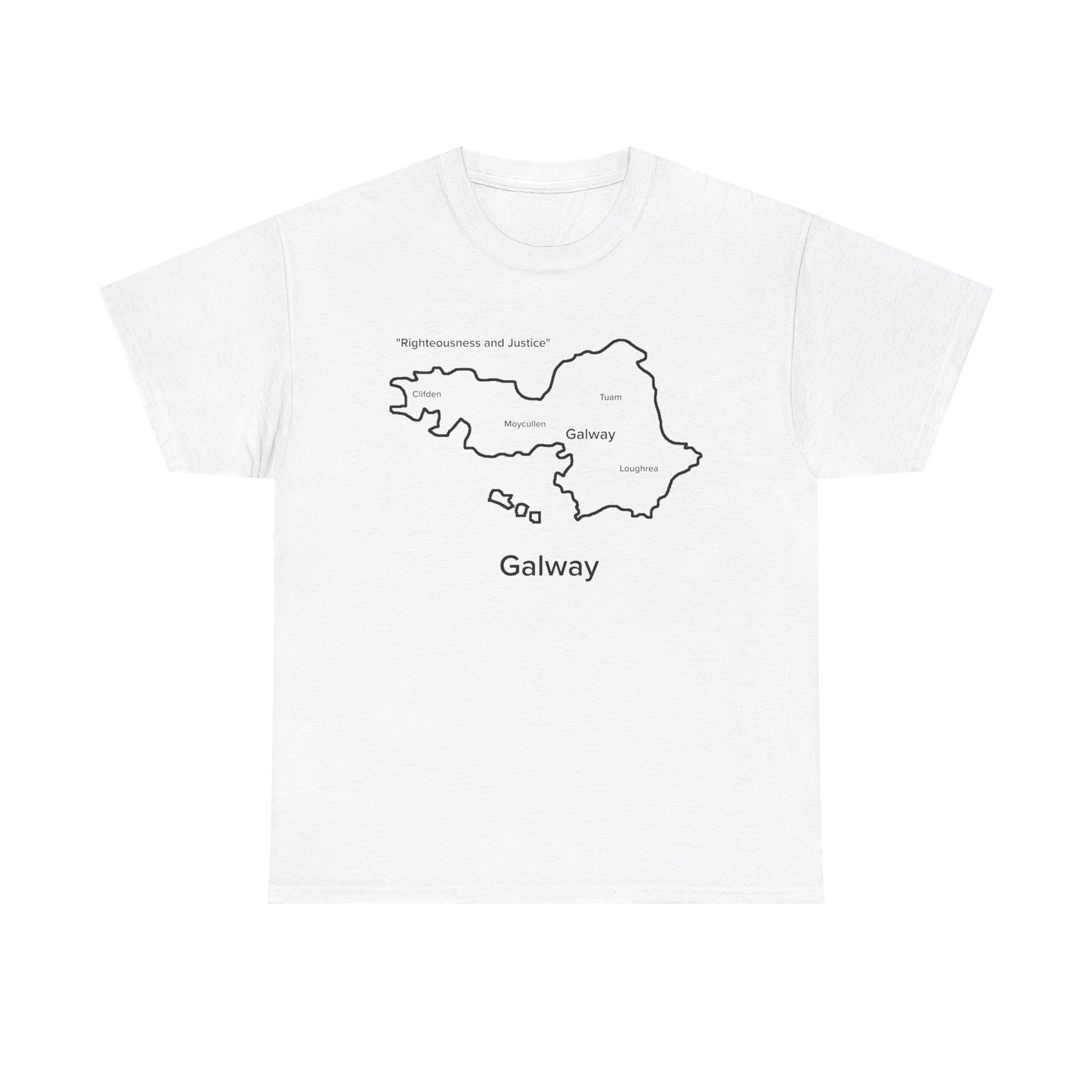 Galway Unisex Heavy Cotton Tee White Edition