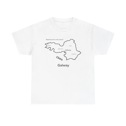Galway Unisex Heavy Cotton Tee White Edition