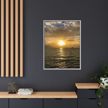 Sunset in Fenit Matte Canvas, Framed (Multi-color)