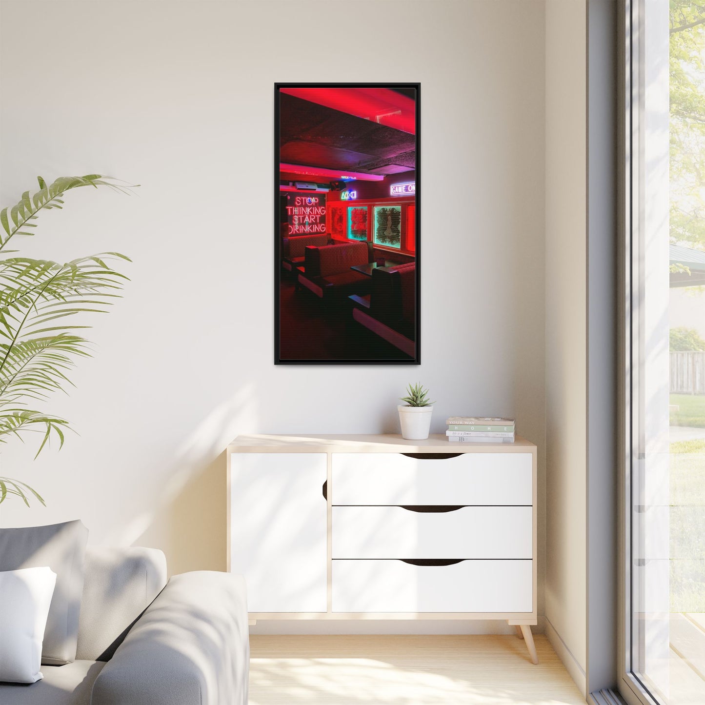 The Mermaids Night Club Matte Canvas, Framed (Multi-color)