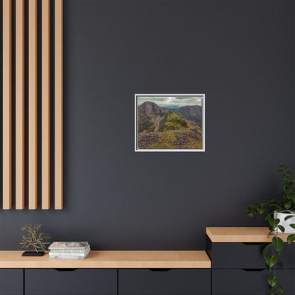 Halfway to Carrauntoohil Matte Canvas, Framed (Multi-color)