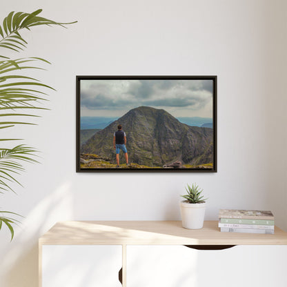 Cross On Top Matte Canvas, Framed (Multi-color)
