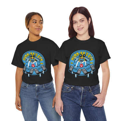 Vintage Gym Monster Unisex Heavy Cotton Tee - Retro Fitness T-Shirt Black