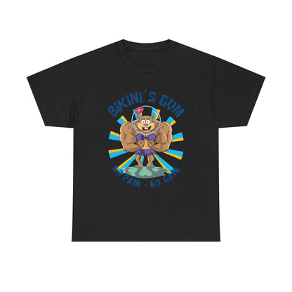 Bikini Gym Unisex Heavy Black Cotton Tee