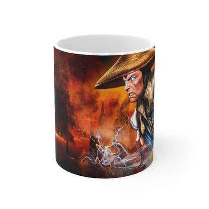 Fantasy Warrior Ceramic Coffee Mug - 11oz & 15oz | Epic Artwork for Gamers
