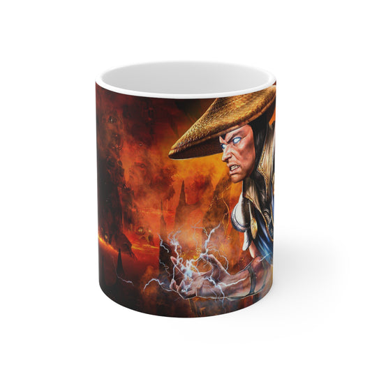 Fantasy Warrior Ceramic Coffee Mug - 11oz & 15oz | Epic Artwork for Gamers