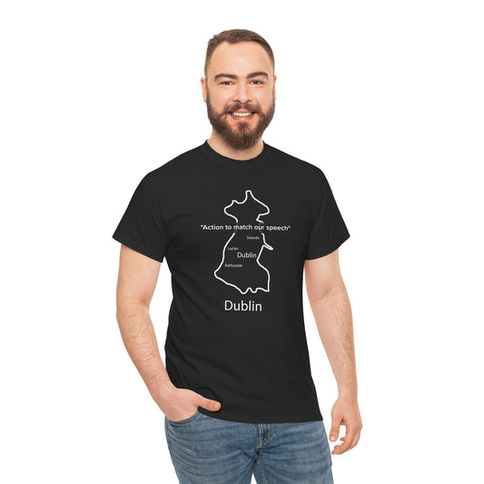 Dublin Unisex Heavy Cotton T-Shirt Black Edition