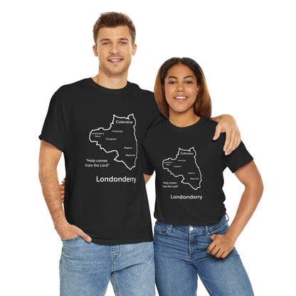 Londonderry Unisex Heavy Cotton T-Shirt Black Edition