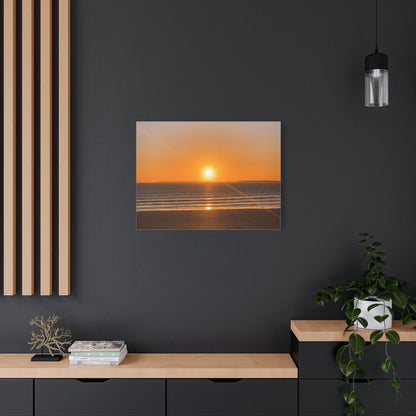 Sunset in ocean Matte Canvas, Stretched, 1.25"