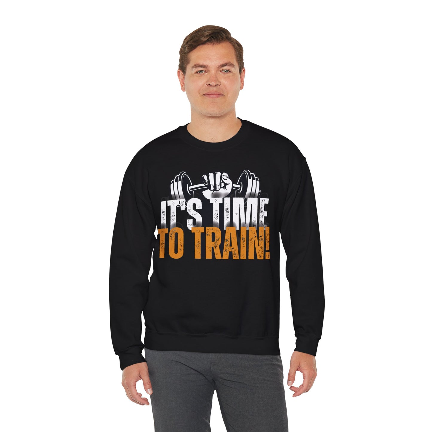 Fitness Motivation 'It's Time To Train' Unisex Heavy Blend™ Crewneck Sweatshirt